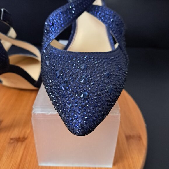 Jessica Simpson Accile Pointed Toe Pump Navy Blue Size 9M NWOT - Picture 7 of 10